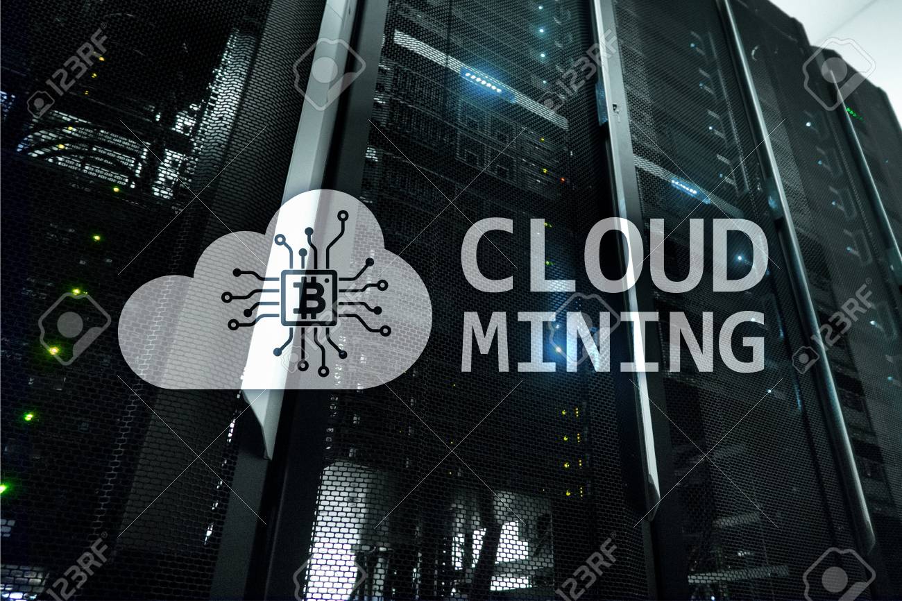Cloud Computing Data Or Cryptocurrency Bitcoin Ethereum Mining - 